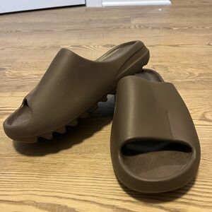 Brown Yeezy Slides